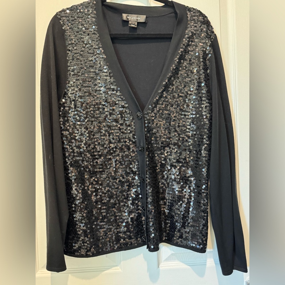 St John Sequin Sweater